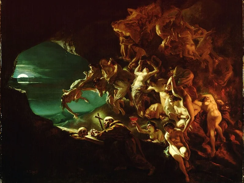 1800-Nicolas François Octave Tassaert - La tentazione di sant'Ilarione